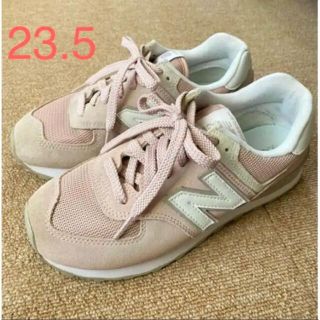 ニューバランス(New Balance)のニューバランス 574レディース シューズ ピンク23.5(スニーカー)