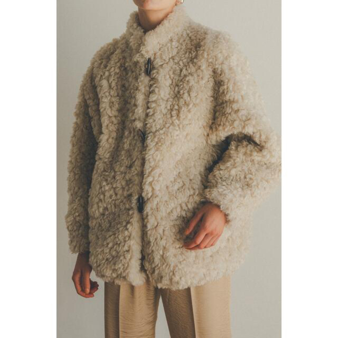 CLANE❤︎CURL FUR SHORT COAT