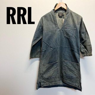 ダブルアールエル(RRL)のダブルアールエル　新品　ペイント　デニム　シャツ　古着　アメカジ　ヴィンテージ(Gジャン/デニムジャケット)