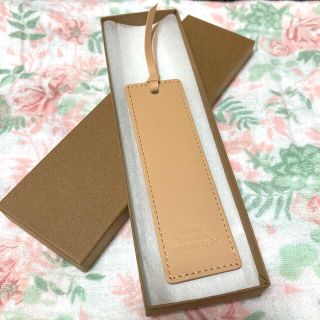 レザー ブックマーク 革 しおり leather bookmark byh h(しおり/ステッカー)