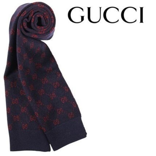 Gucci(グッチ)の極美品　正規直営店購入　グッチ　ウールマフラー メンズのファッション小物(マフラー)の商品写真