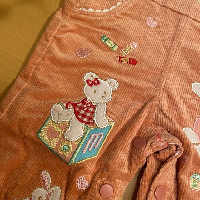 新作商品 レア メゾピアノ刺しゅうレトロうさぎくま コーデュロイ