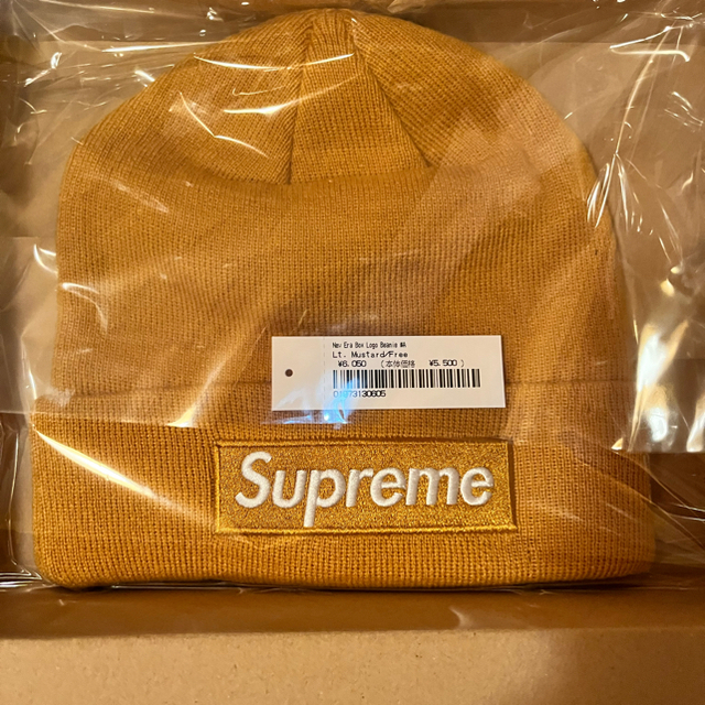 メンズsupreme new era box logo beanie