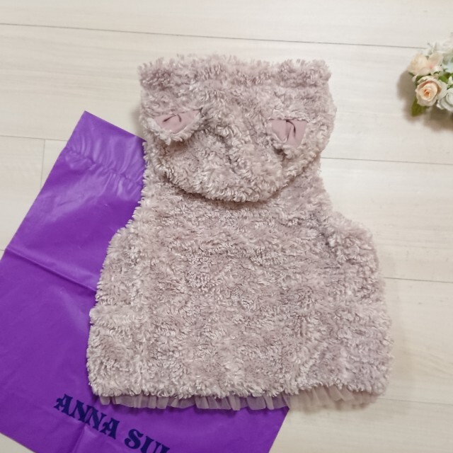 ANNA SUI　ベスト　猫　女の子　M  115-125cm