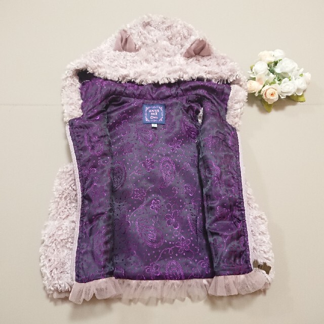 ANNA SUI　ベスト　猫　女の子　M  115-125cm