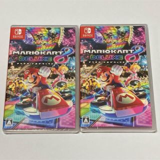 マリオカート8デラックス 新品未開封 シュリンク付き2枚の通販 by ...