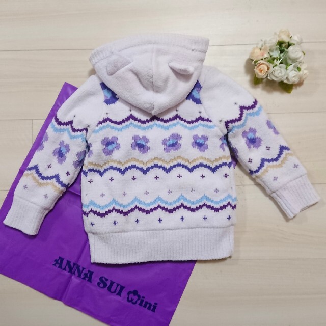 ANNA SUI mini(アナスイミニ)のANNA SUIミニ 100 ブルゾン ボア パーカー キッズ/ベビー/マタニティのキッズ服女の子用(90cm~)(ジャケット/上着)の商品写真