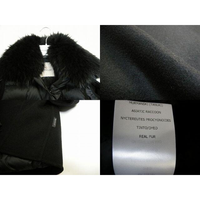 MONCLER - サイズ2□モンクレールBUXUSラクーンファー付カシミア混 MONCLER - サイズ2□モンクレールBUXUSラクーンファー付カシミア混