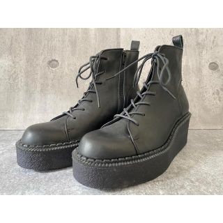 ヨウジヤマモト(Yohji Yamamoto)の【新品】定価74800円 ヨウジ 7ホール 厚底レースアップブーツ #［935］(ブーツ)