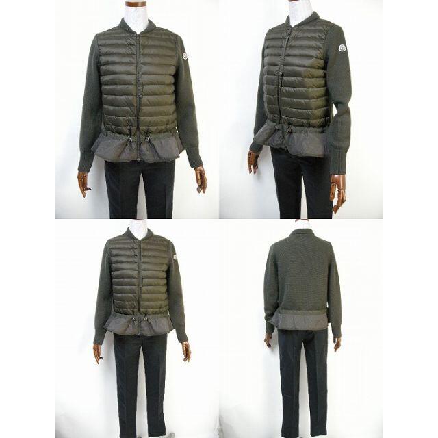 MONCLER - サイズS□モンクレール□フリル付ニット切替ダウン MONCLER - サイズS□モンクレール□フリル付ニット切替ダウン
