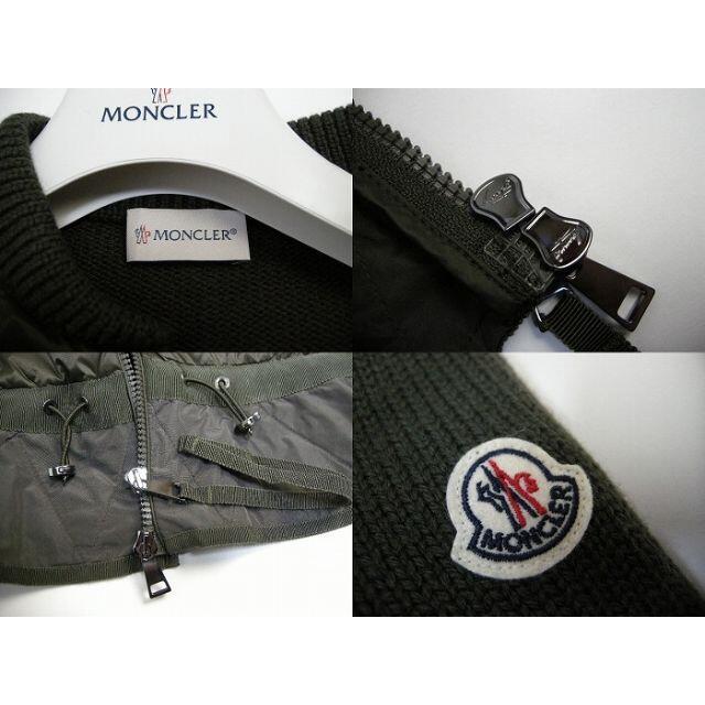 MONCLER - サイズS□モンクレール□フリル付ニット切替ダウン MONCLER - サイズS□モンクレール□フリル付ニット切替ダウン