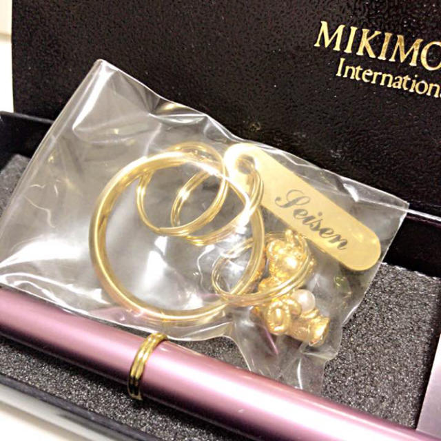 MIKIMOTO(ミキモト)のMIKIMOTO 高級 ボールペン 真珠 テディベアチャーム インテリア/住まい/日用品の文房具(ペン/マーカー)の商品写真