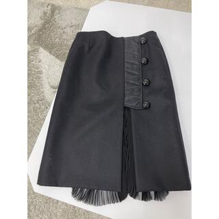 サカイ(sacai)のsacai スカート　黒サイズ2  お値下げ！(ひざ丈スカート)