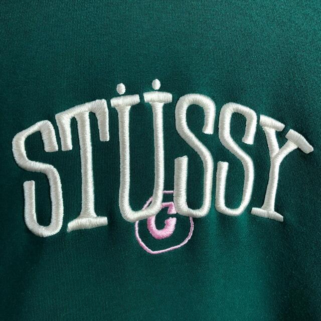 STUSSY ステューシー 刺繍ロゴ トレーナー アースカラー