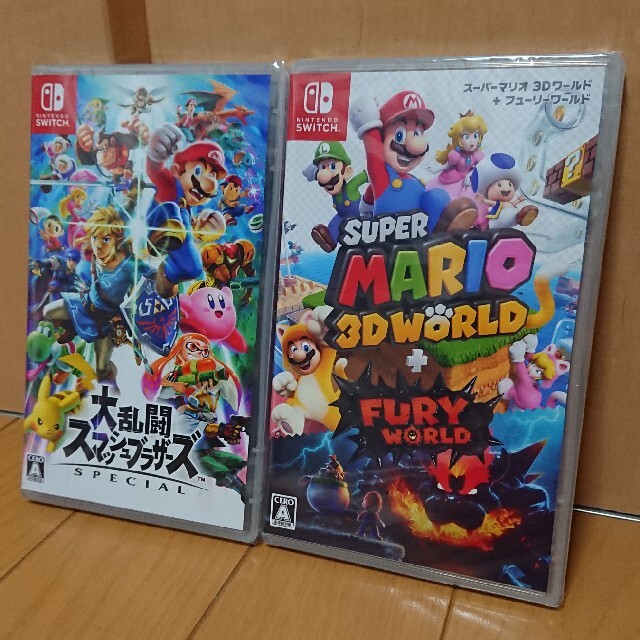 yunaa様専用 大乱闘スマッシュブラザーズ、マリオ3Dワールド 2本セット