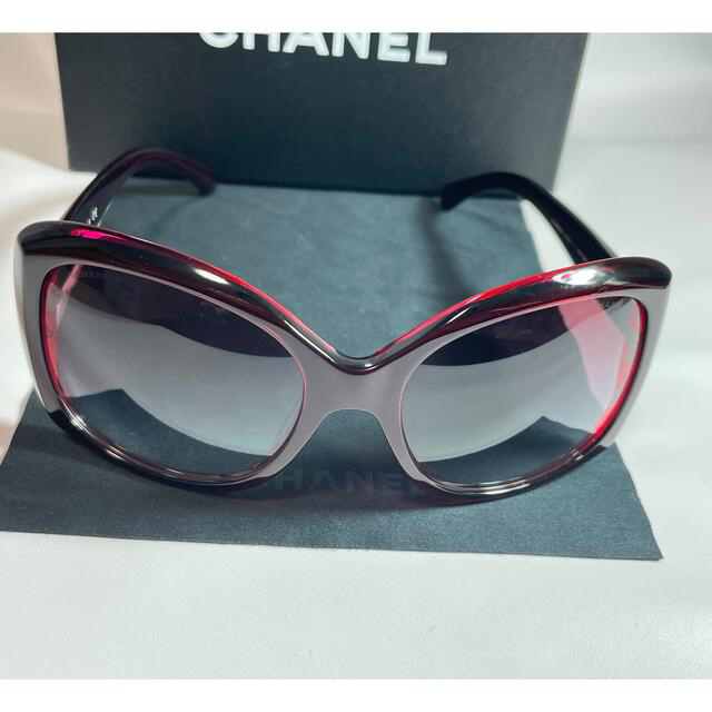 CHANEL - 美品□CHANEL シャネル ココマーク サングラス ワインレッド