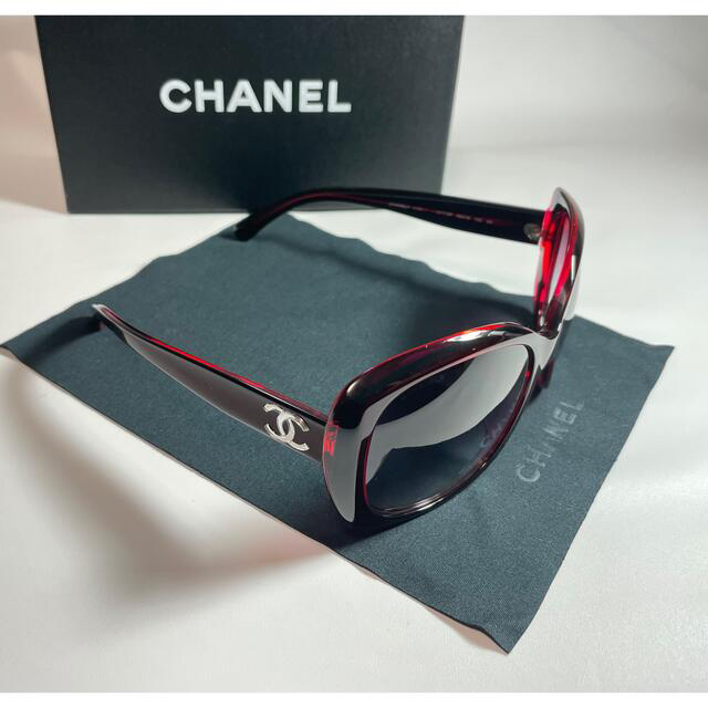 CHANEL - 美品□CHANEL シャネル ココマーク サングラス ワインレッド