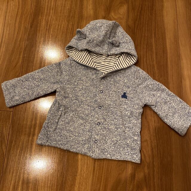 babyGAP(ベビーギャップ)のGAP くまさんパーカー キッズ/ベビー/マタニティのベビー服(~85cm)(カーディガン/ボレロ)の商品写真