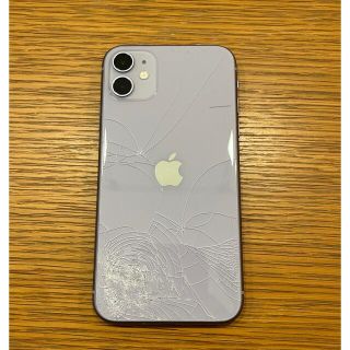 アップル(Apple)のiPhone11 128GB パープル　SIMフリー　ジャンク(スマートフォン本体)