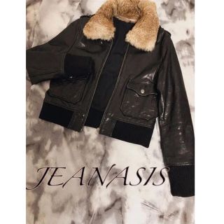 ジーナシス(JEANASIS)のjeanasis レザージャケット(ライダースジャケット)