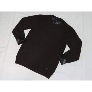 ブラックレーベルクレストブリッジ(BLACK LABEL CRESTBRIDGE)のブラックレーベル クレストブリッジ 羊毛ニットセーター Mこげ茶 薄手 B(ニット/セーター)