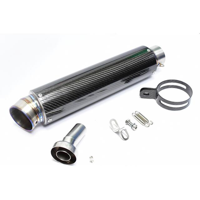再再販! チタン カーボン サイレンサー 汎用 550MM 60.5MM