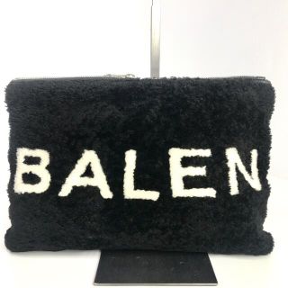 バレンシアガ(Balenciaga)のBALENCIAGA バレンシアガ 毛皮クラッチバッグ セカンドバッグ(クラッチバッグ)