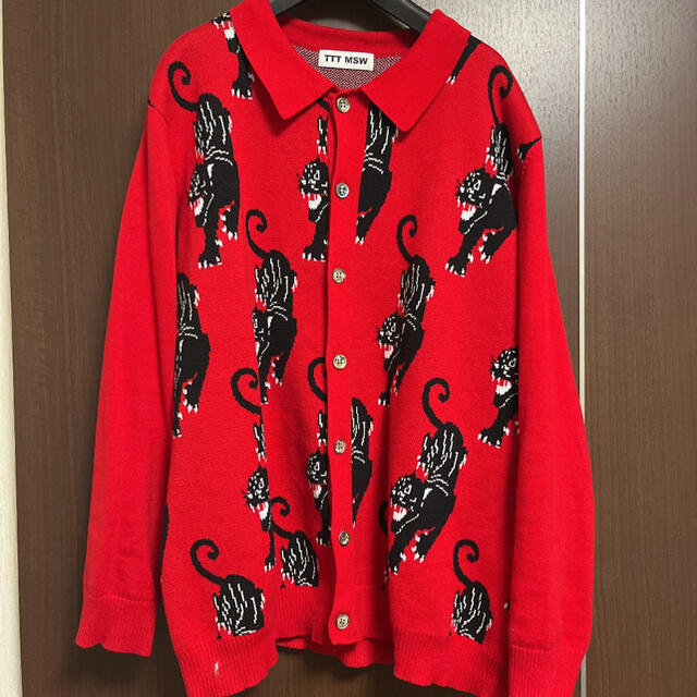 されていな TTT_MSW 21AW Panther Knit Cardigan パンサー bfLqG-m68590262402 サイズであ