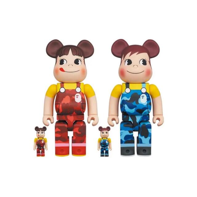 BE＠RBRICK BAPE(R)×ペコちゃん&ポコちゃん100％&400％4体フィギュア