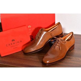 クロケットアンドジョーンズ(Crockett&Jones)の【新品】CARMINA bourbon cordovan UK5 23.5cm(ローファー/革靴)