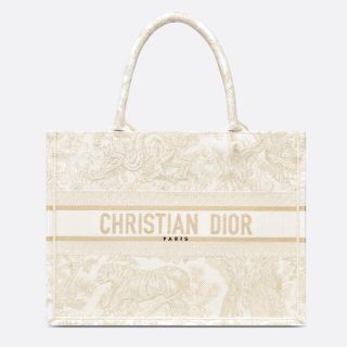 Christian Dior - 新品 DIOR ブックトート スモール ゴールド トワル