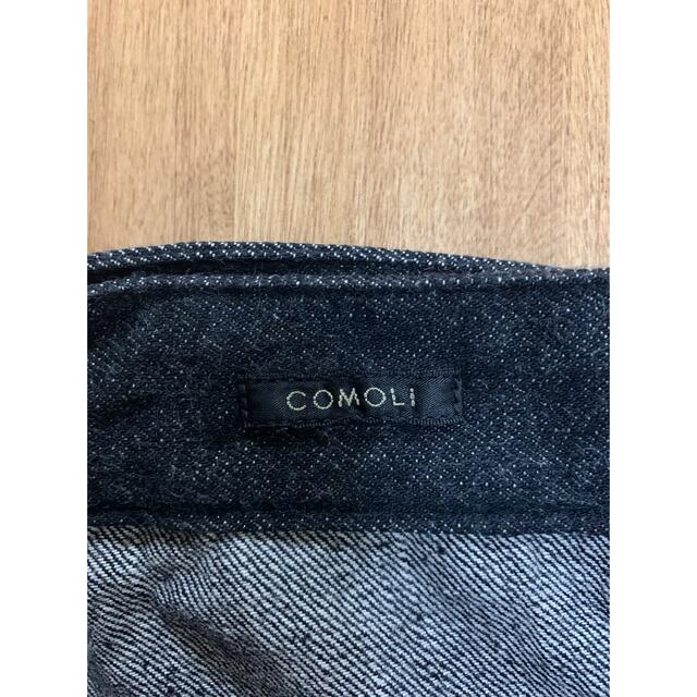 COMOLI(コモリ)のCOMOLI 21AW ベルテッドデニム サイズ3 BLACK/ECRU メンズのパンツ(デニム/ジーンズ)の商品写真