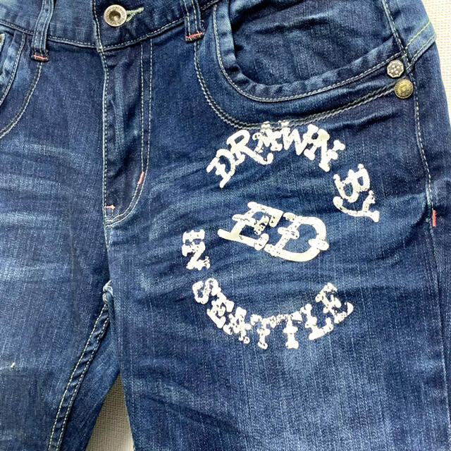 Ed Hardy(エドハーディー)のEd Hardy エドハーディー ペイント・刺繍 デニムパンツ  ビッグロゴ メンズのパンツ(デニム/ジーンズ)の商品写真