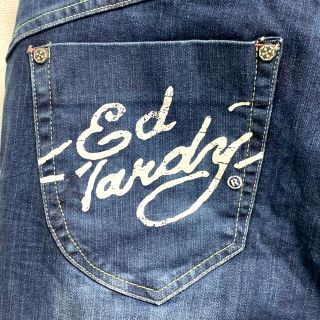 Ed Hardy - Ed Hardy エドハーディー ペイント・刺繍 デニムパンツ ...