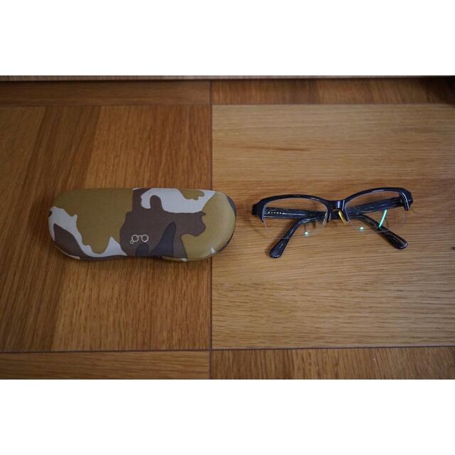 Ayame(アヤメ)の白山眼鏡店 ブロウタイプ マーブル メンズのファッション小物(サングラス/メガネ)の商品写真