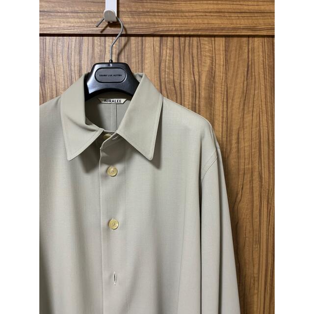 1LDK SELECT(ワンエルディーケーセレクト)のAuralee 20ssHARD TWIST WOOL DOBBY SHIRTS メンズのトップス(シャツ)の商品写真