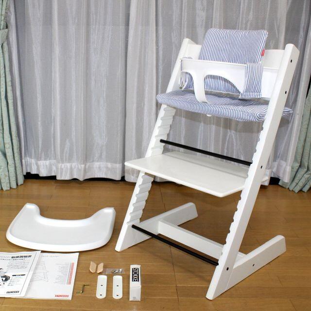 Stokke(ストッケ)のSTOKKEストッケトリップトラップチェア◆ベビーガード＋トレイ付き◆ノルウェー キッズ/ベビー/マタニティの寝具/家具(その他)の商品写真