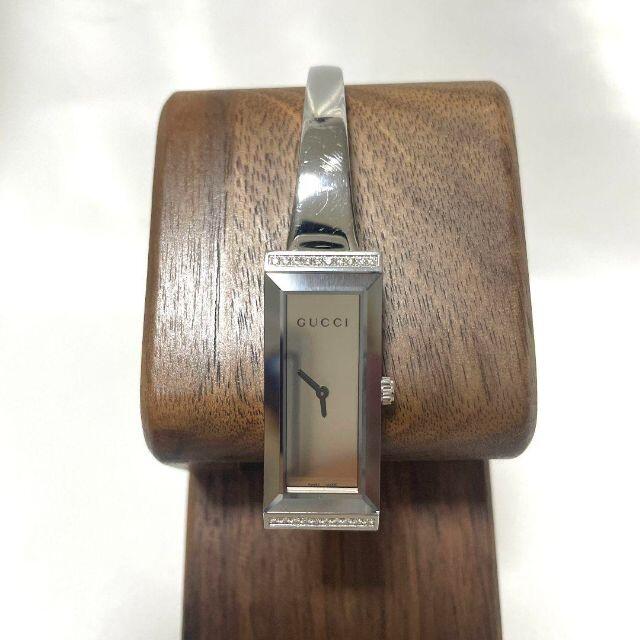 【美品】希少 グッチ 腕時計 127.5 ダイヤモンド付 スイス製 箱付き
