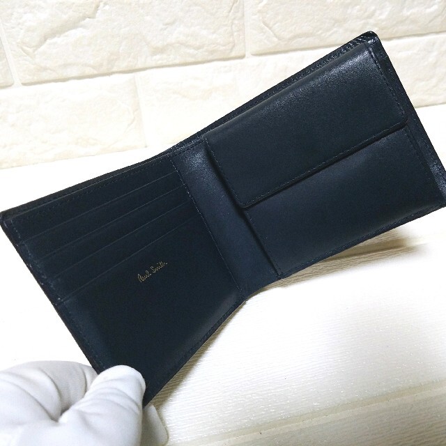 Paul メンズ レザー マルチカラー ネイビーの通販 by Puripuri/Shop|ポールスミスならラクマ Smith - ポールスミス 折り財布 豊富な