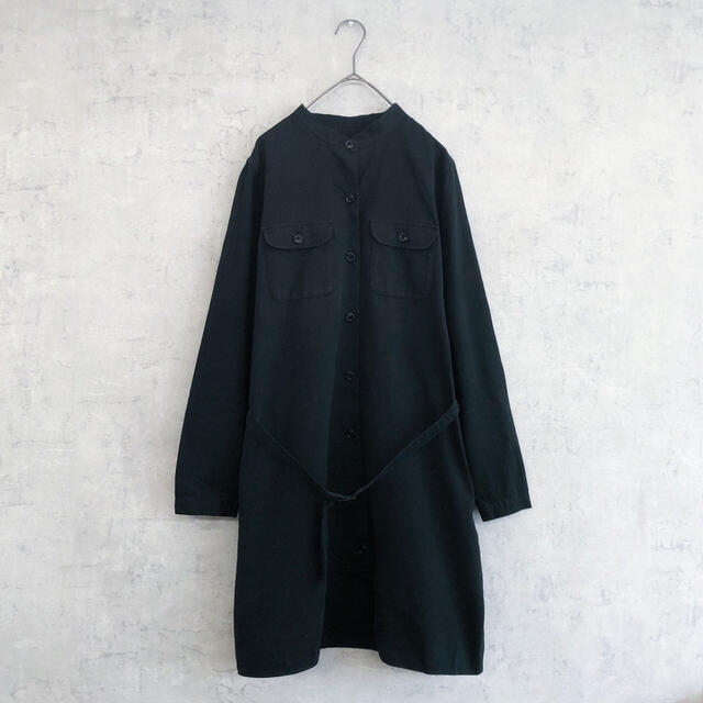 A.P.C(アーペーセー)のnagiccoさま★ A.P.C Uネック ノーカラー ボタンシャツ ワンピース レディースのワンピース(ひざ丈ワンピース)の商品写真