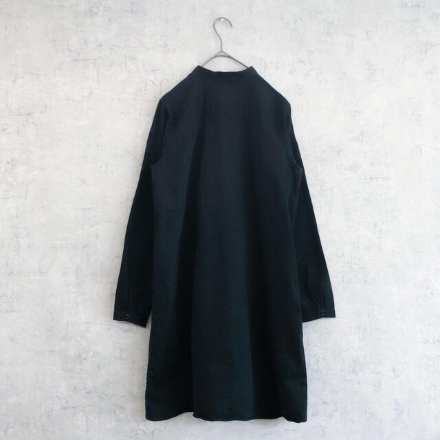 A.P.C(アーペーセー)のnagiccoさま★ A.P.C Uネック ノーカラー ボタンシャツ ワンピース レディースのワンピース(ひざ丈ワンピース)の商品写真