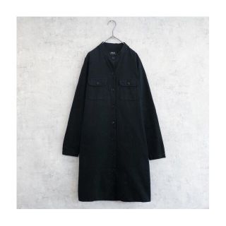 アーペーセー(A.P.C)のnagiccoさま★ A.P.C Uネック ノーカラー ボタンシャツ ワンピース(ひざ丈ワンピース)