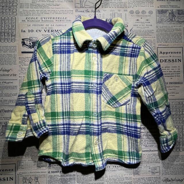 GLOBAL WORK(グローバルワーク)のGLOBAL WORK グローバルワーク 長袖シャツ size S キッズ/ベビー/マタニティのキッズ服男の子用(90cm~)(ブラウス)の商品写真