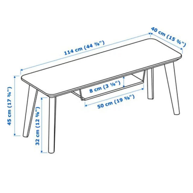 IKEA(イケア)のLISABO リーサボー テレビ台　アッシュ材突き板(a)(00352568) インテリア/住まい/日用品の机/テーブル(ローテーブル)の商品写真