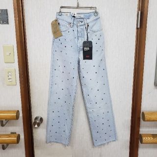 リーバイス(Levi's)の☆希少☆リーバイス　リブケージストレートアンクル　スタッズパンツ　未使用(デニム/ジーンズ)