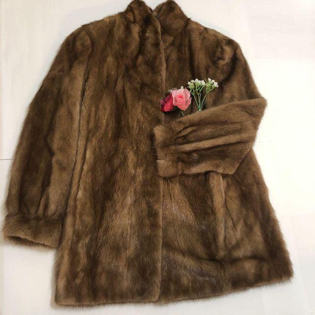 りえ様専用】SAGA MINK ミンク 毛皮 コート ファー ブラウン 15号 定期