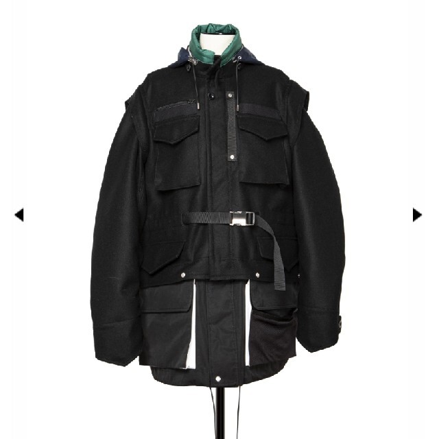 サイズ１ 新品 21aw sacai Wool Melton Blouson