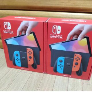 ニンテンドースイッチ(Nintendo Switch)の新品未使用未開封　Nintendo Switch 有機EL 2台(携帯用ゲーム機本体)