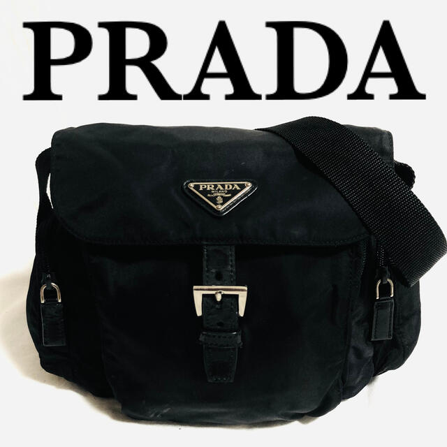 【本日特価】 PRADA プラダ ブラック ナイロン トートバッグ ショルダーバッグ 正規品 ショルダーバッグ
