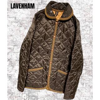 ラベンハム(LAVENHAM)のイギリス製　ラベンハム　キルティングジャケット　ブラウン　サイズS相当(ブルゾン)